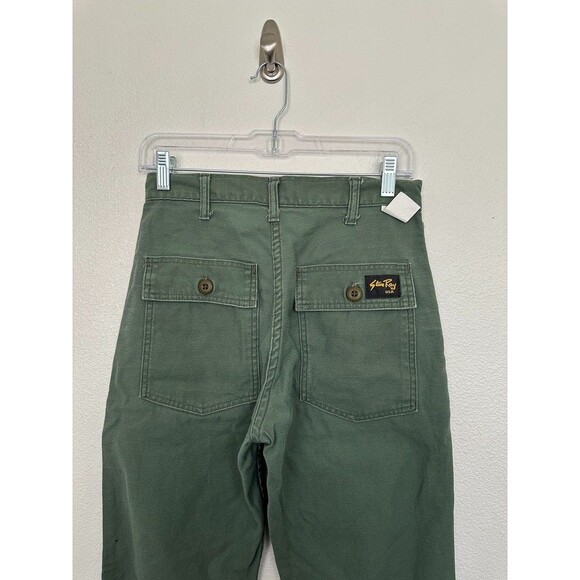 Stan Ray Vintage Fatigue Army Green Pants Tapered Leg Cotton Mens 28x32 Waist 28 - Picture 7 of 11